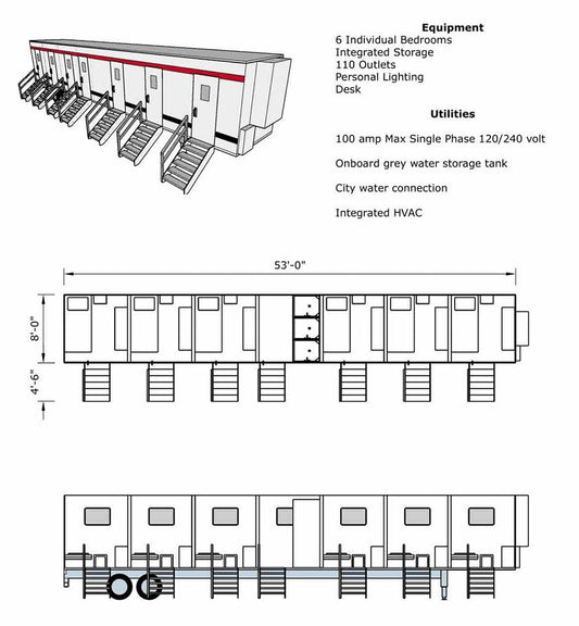 Scalable Workforce Housing Sleeper 6 Pac